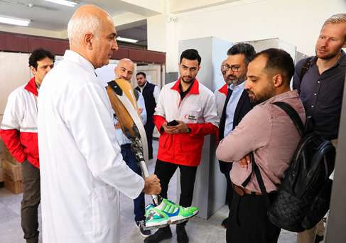 Norwegian Red Cross Delegation Visits Rehabilitation Services at IRCS