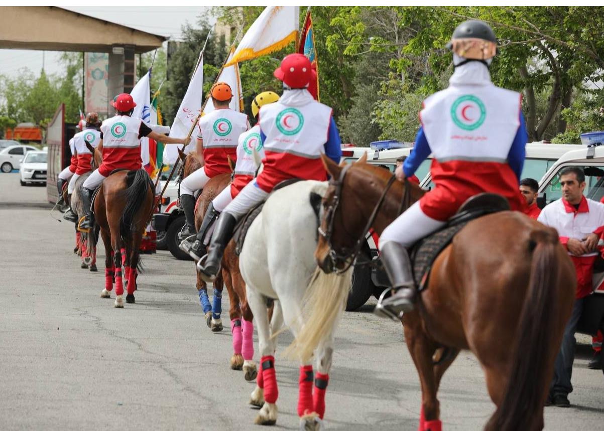 Iranian Red Crescent showcases hors-mounted teams for accessing remote disaster areas